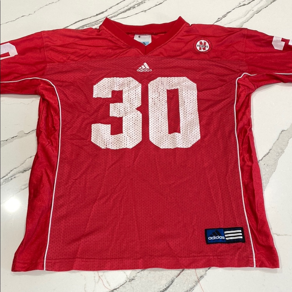 Nebraska Cornhuskers Adidas Football Jersey #30 Kida XL